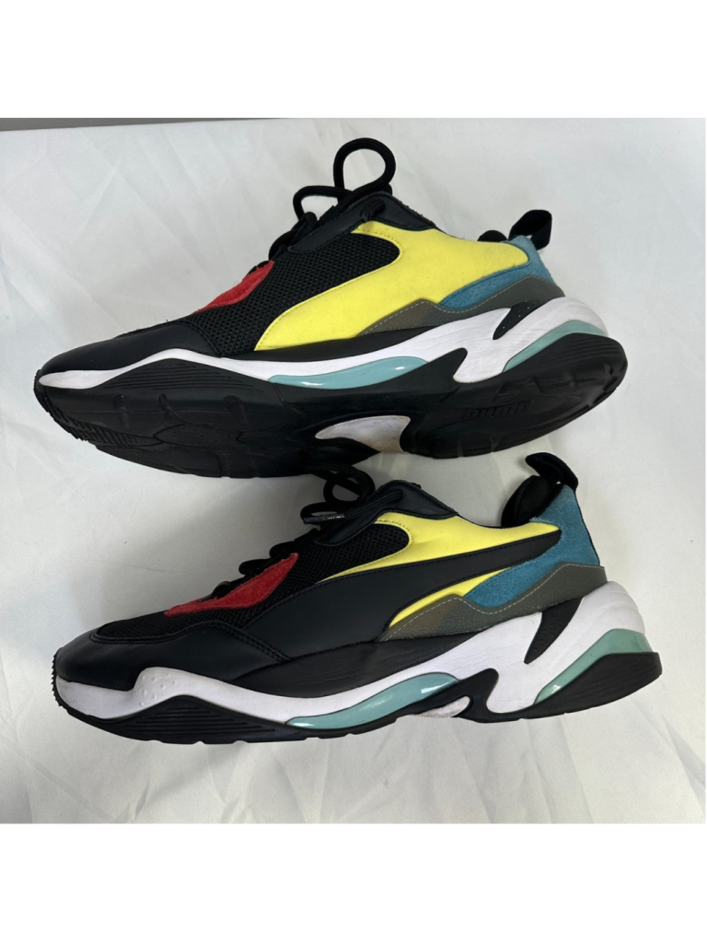 Puma Thunder Electric Black Multicolor Chunky Sneakers Men's Size 11.5 - Picture 1 of 13